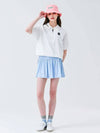 Cool Air Span Ribbon Tie Skirt UPF50 BLUE - MONBIRDIE GOLF - BALAAN 9