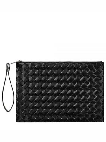 Intrecciato Clutch Bag Black 592648 VMBI1 - BOTTEGA VENETA - BALAAN 1