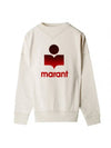 Melvis Omber Big Logo Sweatshirt Ecru - ISABEL MARANT - BALAAN 1