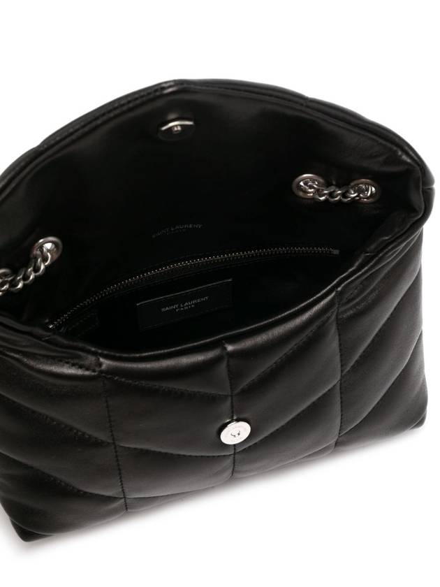 Toy Puffer Leather Shoulder Bag Black - SAINT LAURENT - BALAAN 6