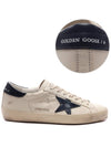 Superstar Beige Night Blue Heel Tab Sneakers - GOLDEN GOOSE - BALAAN 3