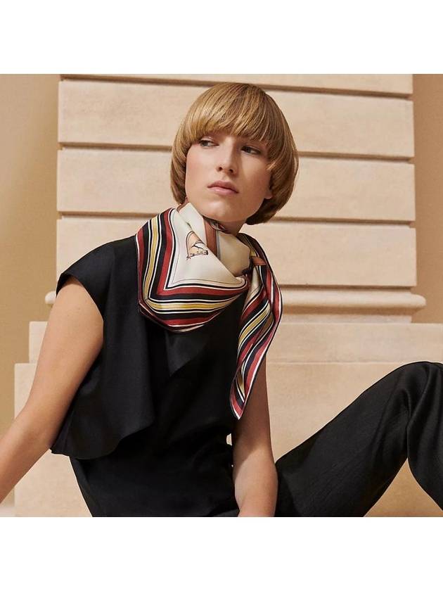 Couvertures Et Tenues De Jour Forever Scarf Creme - HERMES - BALAAN 3