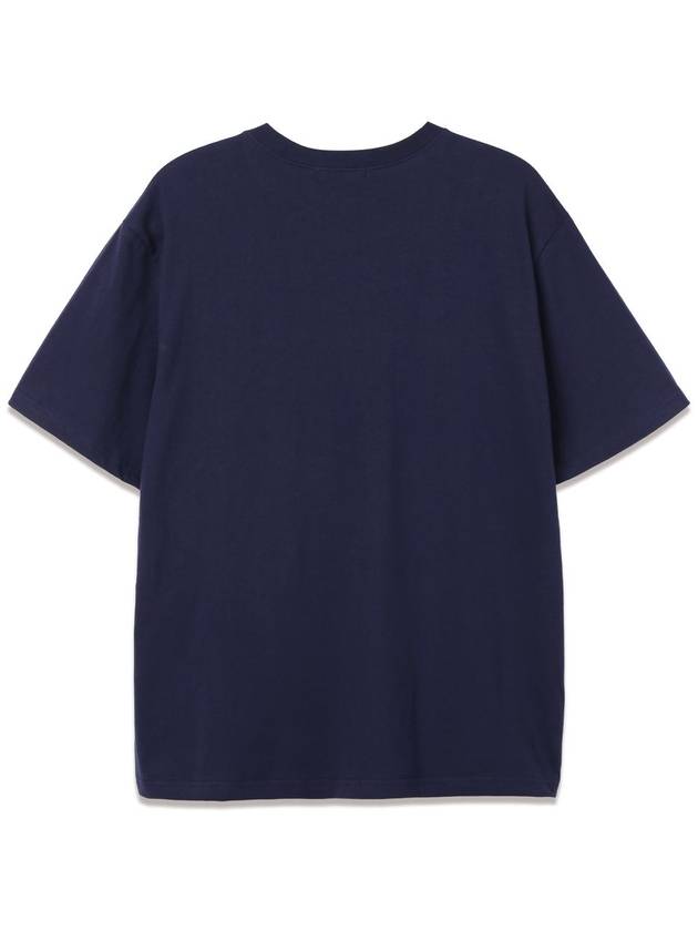 CHI CHI Overfit Short Sleeve TShirt VNDTS243 Navy - VANN WORKS - BALAAN 3