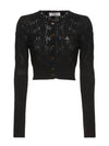 Samantha Cropped Cardigan Black - VIVIENNE WESTWOOD - BALAAN 2