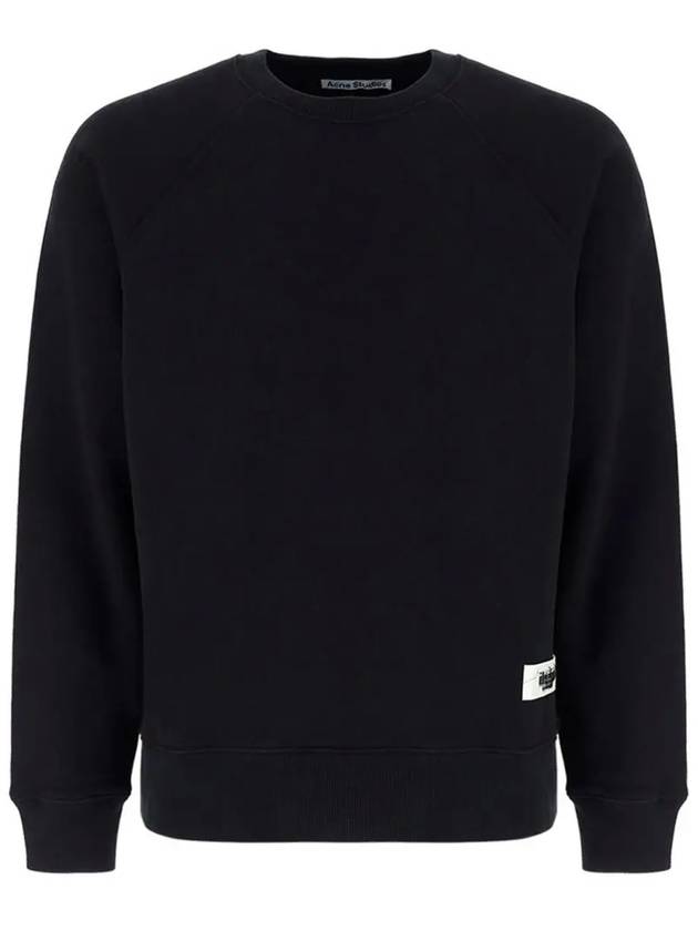 Studios Men's Label Logo Sweatshirt Black - ACNE STUDIOS - BALAAN.