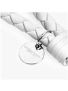 Intrecciato Leather Key Holder White - BOTTEGA VENETA - BALAAN 5