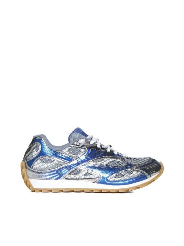 Orbit Mesh Rubber Low Top Sneakers Blue Silver - BOTTEGA VENETA - BALAAN 2