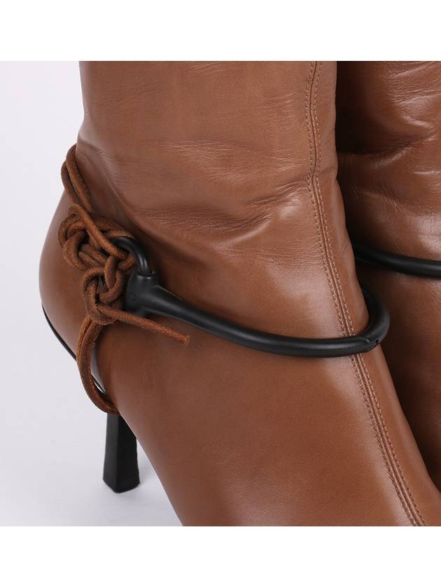 Brown point toe women s long boots - GUCCI - BALAAN 5