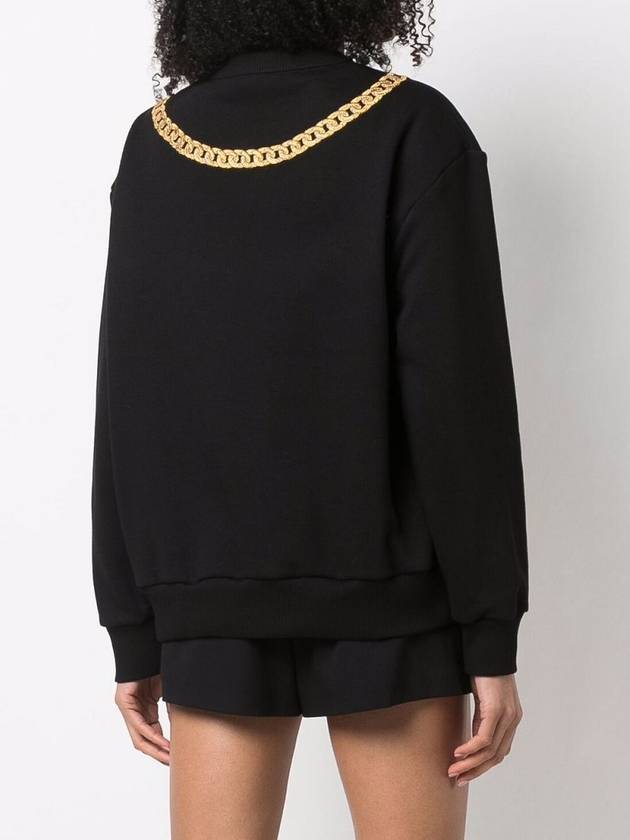 Medusa Chain Sweatshirt Black - VERSACE - BALAAN.