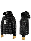 4631425 C0061 999 BADYFUR Glossy Black Hood Fur Padding - MONCLER - BALAAN 1