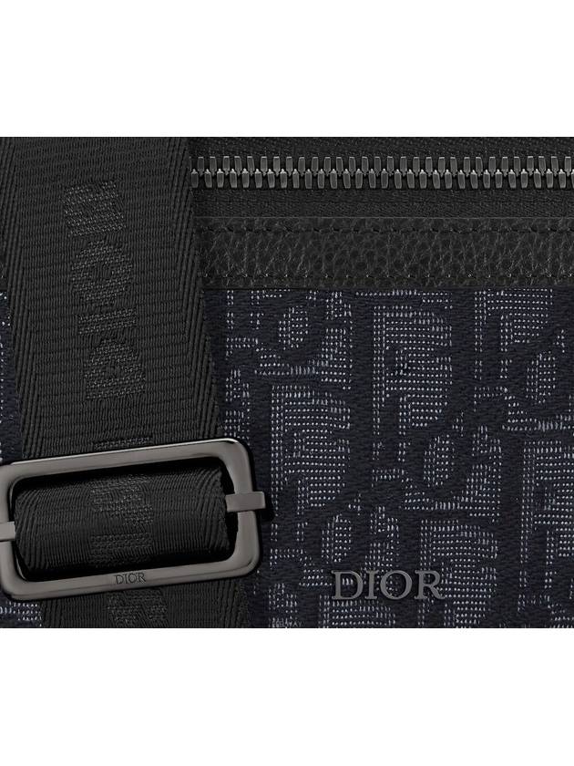 Rider 2 0 Zipper Messenger Bag Black Dior Oblique - DIOR - BALAAN 6