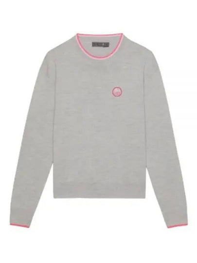 Relaxed Fit Crew Neck Sweater Grey - G/FORE - BALAAN 2