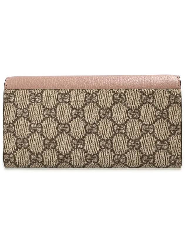 GG Marmont Continental Wallet Dusty Pink Leather GG Supreme - GUCCI - BALAAN 4