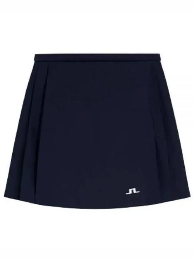 Women's Sierra Pleated Skirt Navy - J.LINDEBERG - BALAAN 2