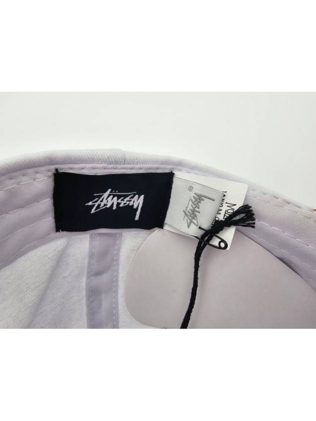 AU Australian International Low Pro Cap ST723S3001 Terracotta Maroon White ONE SIZE - STUSSY - BALAAN 8