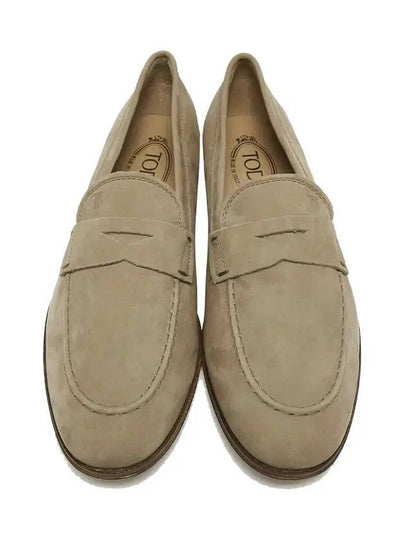 TOD S Men Suede Loafers Beige US 9 270mm - TOD'S - BALAAN 2