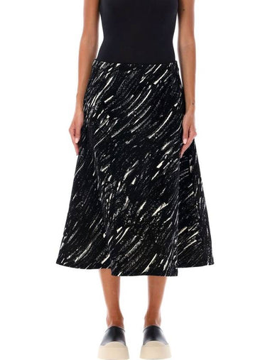 Marni Midi Skirt Denim Flock - MARNI - BALAAN 1