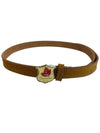 Crack Skinny Leather Belt Brown - DSQUARED2 - BALAAN 3