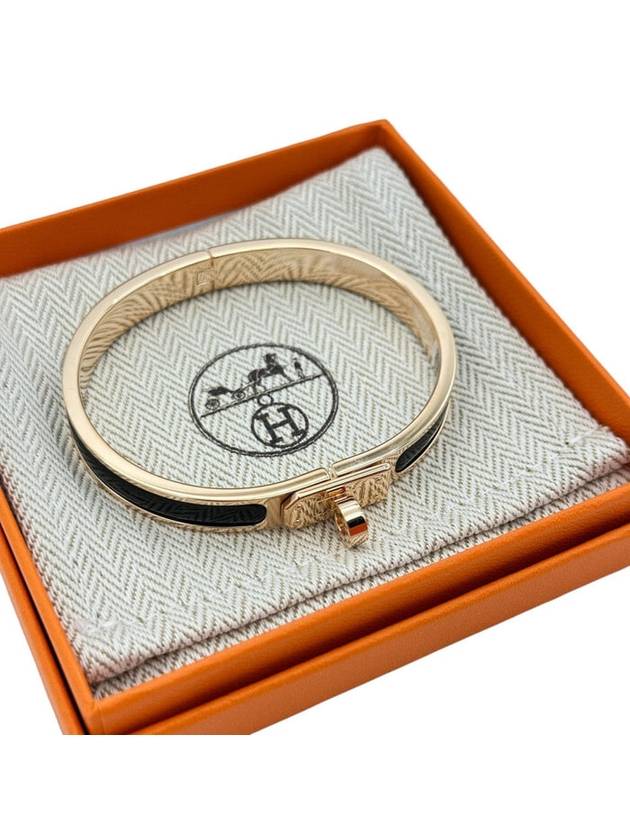 Mini Clic Kelly Bracelet Gold Black - HERMES - BALAAN 5