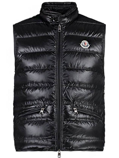 Gui Logo Patch Padded Vest Black - MONCLER - BALAAN 2