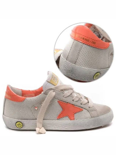 Kids Superstar Low Top Sneakers Beige Orange - GOLDEN GOOSE - BALAAN 2