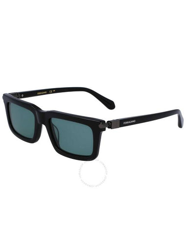 Salvatore Ferragamo Teal Rectangular Men's Sunglasses SF2015S 001 53 - SALVATORE FERRAGAMO - BALAAN 1