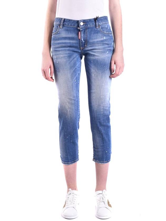 Women's Medium Waist Crop Twiggy Jeans - DSQUARED2 - BALAAN 2