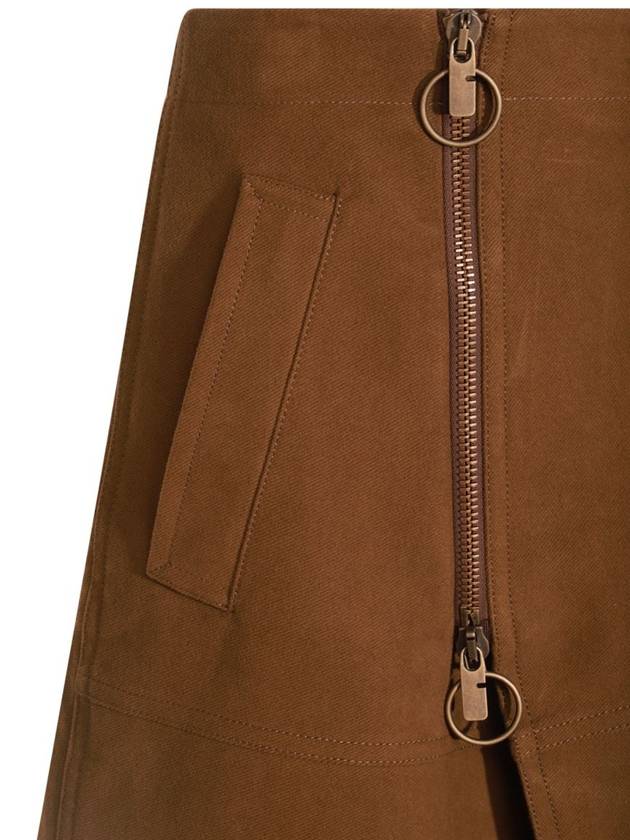 Burberry Brown Cotton Skirt - BURBERRY - BALAAN 3