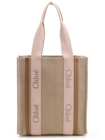 Woody Tote Bag Beige - CHLOE - BALAAN 1