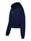 Micro Logo Crop Hoodie Navy - MSGM - BALAAN 4