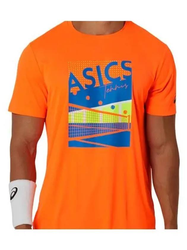 Men GS Graphic Tee 2041A284801 Short Sleeve T Shirt - ASICS - BALAAN 1