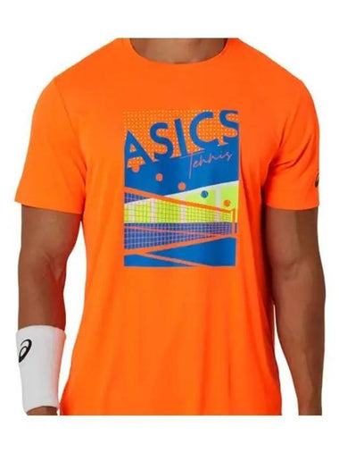 Men GS Graphic Tee 2041A284801 Short Sleeve T Shirt - ASICS - BALAAN 1