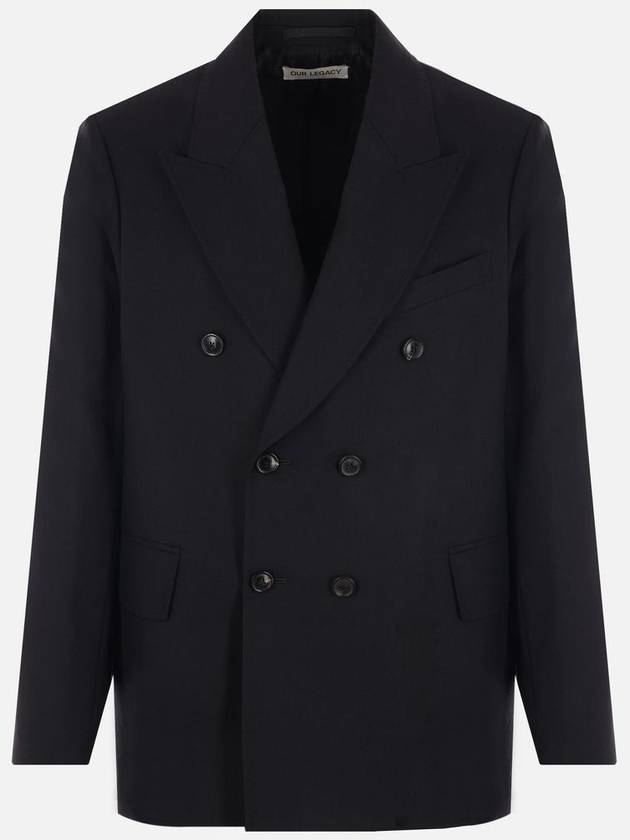 Unconstructed DB Blazer Jacket Black - OUR LEGACY - BALAAN 2