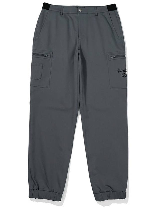 Cargo Jogger Pants CHARCOAL MAN - MALBON GOLF - BALAAN 1