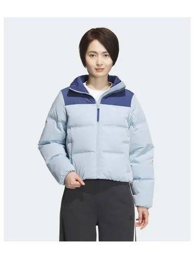 adidas short down jacket sky blue IU4814 - ADIDAS - BALAAN 1