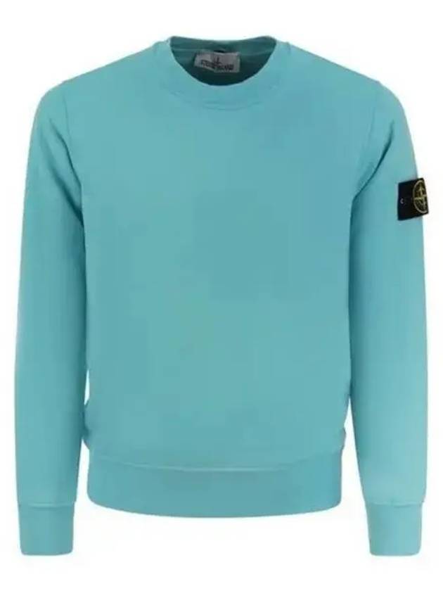 Wappen Patch Crew Neck Sweatshirt Turquoise - STONE ISLAND - BALAAN 2