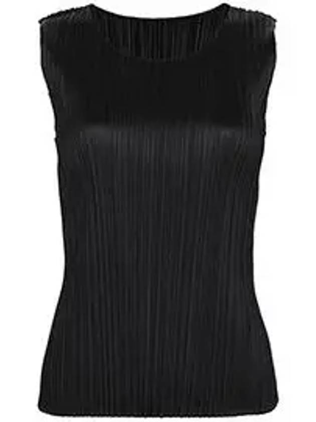 Pleated Sleeveless Black - ISSEY MIYAKE - BALAAN 6