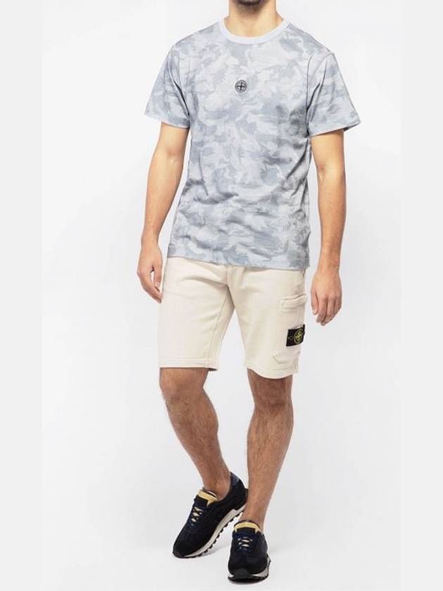 20SS short sleeve camouflage embroidered logo men’s Tshirt 7215233E7 - STONE ISLAND - BALAAN 6