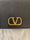 Daol Merchant Store V Logo Chain Wallet Cross Bag Black Condition A - VALENTINO - BALAAN 5