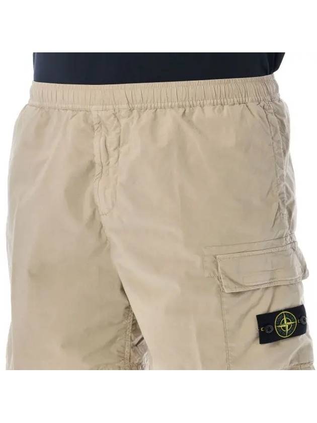 Compass Badge Bermuda Shorts Beige - STONE ISLAND - BALAAN 6