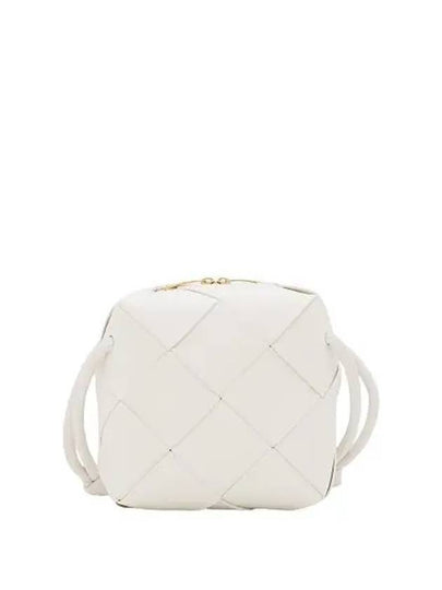 Cassette Intrecciato Mini Shoulder Bag White - BOTTEGA VENETA - BALAAN 2