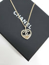 CC Logo Two-Tone Heart Pendant Necklace Gold - CHANEL - BALAAN 7