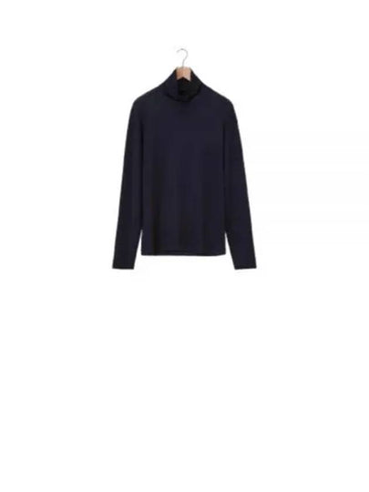 Cotton Long Sleeve Turtleneck Black - LEMAIRE - BALAAN 2