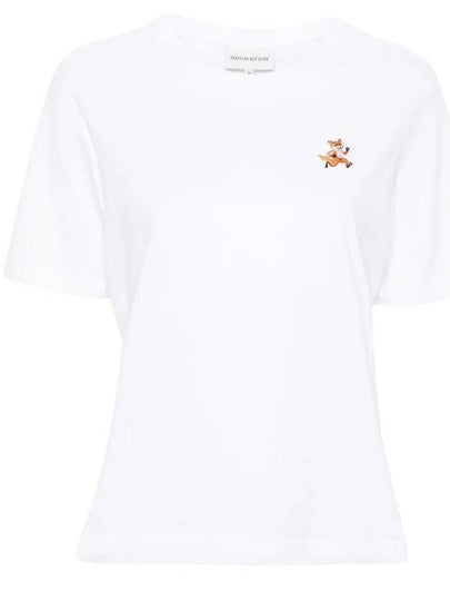 Speedy Fox Patch Comfort Short Sleeve T-Shirt White - MAISON KITSUNE - BALAAN 2