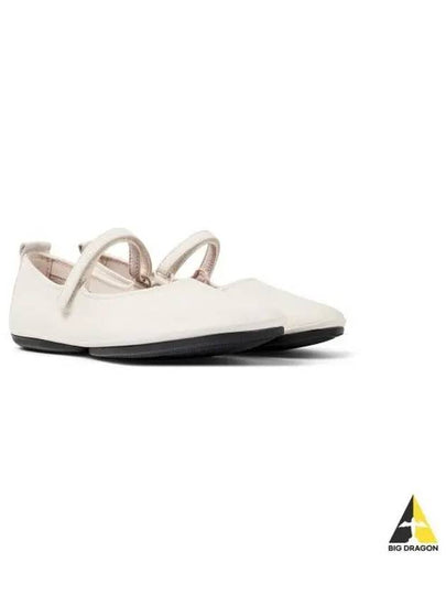 Right Leather Mary Jane Flat Shoes White - CAMPER - BALAAN 2