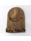 Luxury beanie ODE wool balaclava hat camel 45760224 - MAX MARA - BALAAN 2