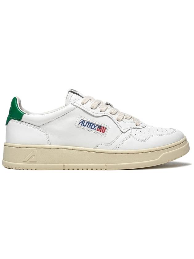 Medalist Green Tab Leather Low Top Sneakers White - AUTRY - BALAAN 2