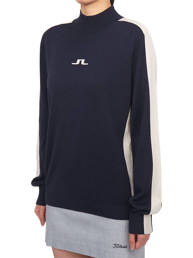 Women's Adia Knit Sweater Navy - J.LINDEBERG - BALAAN 3