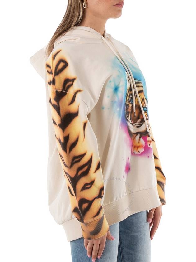 tiger print hooded top beige - STELLA MCCARTNEY - BALAAN 3