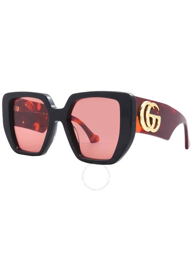 logo decorated oversized sunglasses GG0956S009 - GUCCI - BALAAN 3